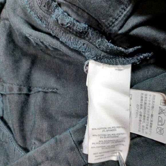 JCREW womens black Dannie exposed back zipper skinny pants 2x28 b0904 EUC - Picture 5 of 5